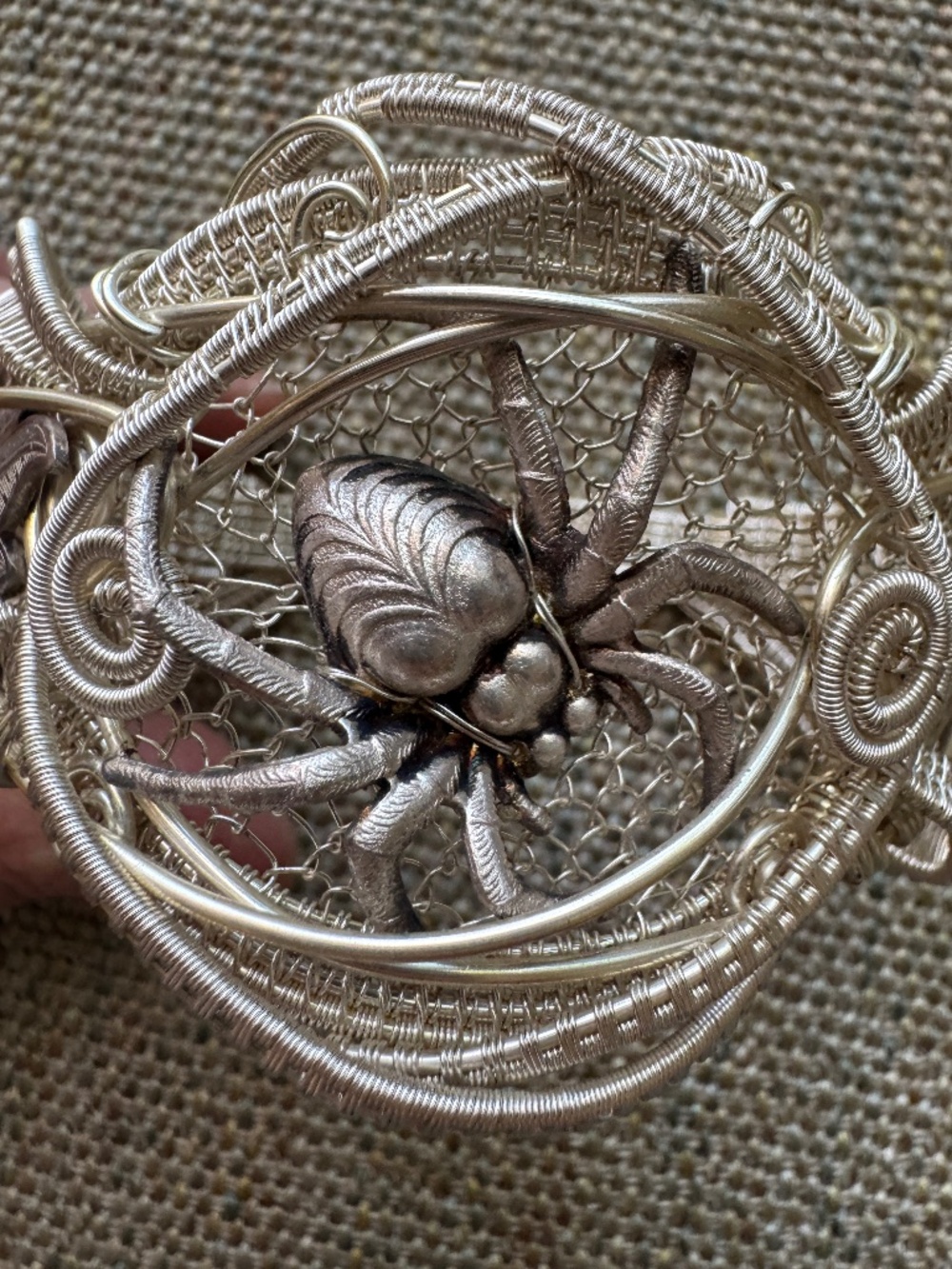 Twisted Sister Spider Cuff Bracelet